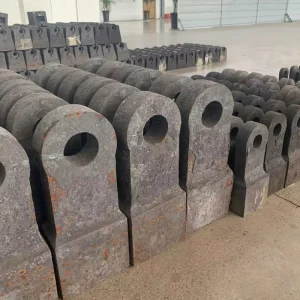High Manganese Steel Casting Hammer Head ISO 9001 Certified Factory OEM Wear Resistant Mining Spare Parts for Stone Crusher