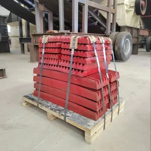 High Manganese Steel Casting Jaw Crusher Spare Parts Fixed Movable Jaw Plates Wear Resistant Granite Coal Mining Construction