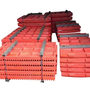 High Manganese Steel Casting Jaw Plate Fixed Super Jaw Crusher Wear Parts for Stone Mobile Mining Equipment