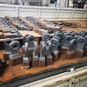High Manganese Steel Composite Hammer Head Forged Wear Parts for Ore Mining Primary Crusher High Impact Resistance Mini Portable