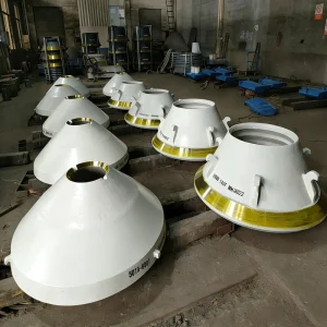 High Manganese Steel Cone Crusher Liners casting Wear Resistant Mantle Bowl Liner Replacement for Stone Crusher Spare Parts