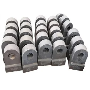 High Manganese Steel Crusher Hammer Head Factory Price Cast Wear Parts 1 Year Warranty Customizable Size for Mining