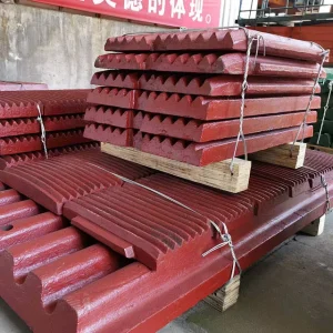 High Manganese Steel Fixed Movable Jaw Plates Casting Jaw Crusher Spare Parts for Ore Mining and Granite Stone Crushing