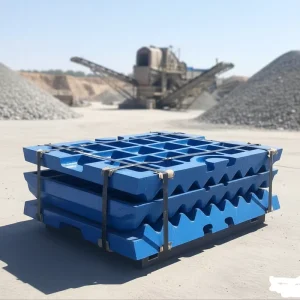 High Manganese Steel Forged Jaw Crusher Liner and Jaw Plate Wear Parts ASTM Certified for Rock Ore Mining