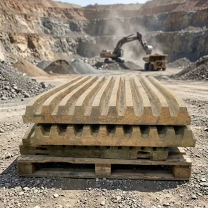 High Manganese Steel High Wear Resistance OEM Available C12 Jaw Plate for Jaw Crusher Casting