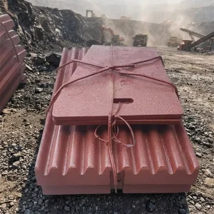 High Manganese Steel Jaw Crusher Parts Jaw Plate for Stone Mobile Crusher