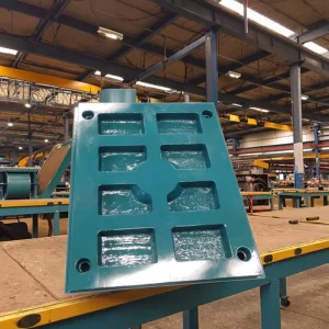 High Manganese Steel Jaw Plate Crusher Wear Tooth Plate Parts Casting for Mining Engineering Application