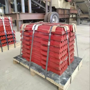 High Manganese Steel Jaw Plate Mobile Stationary Crusher Spare Parts OEM Available for Mining Equipment Wear Resistant 1 Year