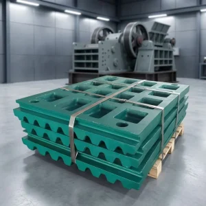 High Manganese Steel Jaw Plate Spare Part for Jaw Crusher Ore Mining Machinery Equipment