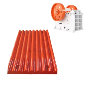 High Manganese Steel Jaw Plate for Ore Mining Casting Jaw Crusher Spare Parts