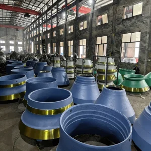 High Manganese Steel Mantle Concave Bowl Liner Casting Wear Resistant Cone Crusher Parts Replacement for Rock Crushing