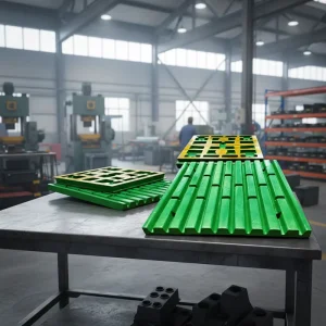 High Manganese Steel Mn18Cr2 Casting Jaw Plates for Jaw Crusher Replacement Ore Mining Use