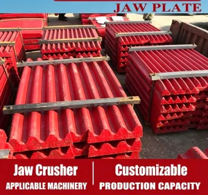 High Manganese Steel for PE400*600 Jaw Crusher Wearing Parts Cast Cheek Plate for Hard Rock & Ore Mining Crushing