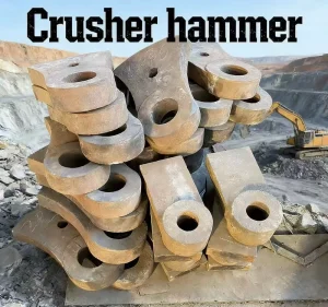 High Manganese Wear Parts Hammer Mill Crusher Shredder HammerHammercrusher Crusher Parts Metal Crusher Hammer