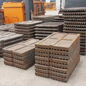 High Manganese Wear Resistant Jaw Plate ISO CE PE Series Fixed & Movable High Hardness Spare Parts for Mining Stone Jaw Crusher