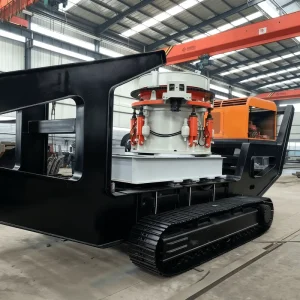 High Mobility and Remote Control Crawler Mobile Cone Crusher for on Site Crushing and Construction Waste