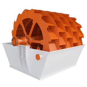 High Output AC Motor Bucket Wheel Sand Washer Efficient Mining Sand Cleaning Equipment