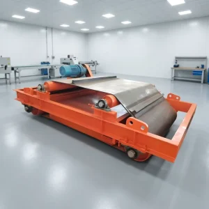High Performance Automatic Self cleaning Overband Magnet for Port Loading and Bulk Material Handling Use