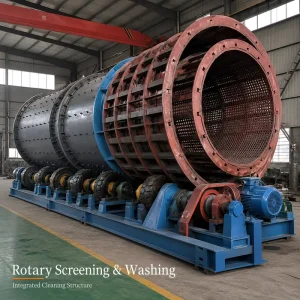 High Performance Rotary Drum Aggregate Washer Machine for Sand, Stone, Gravel, and Mineral Processing