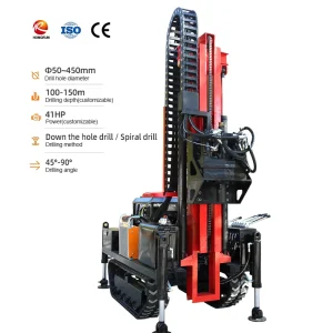 High Power Gasoline DTH Drilling Equipment for Open Pit Rock Excavation and Engineering Construction