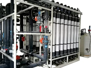 High Precision Ultrafiltration Water Purification Equipment Pressure Vessel Bearing Gearbox Motor 22kw Power 1 Year Warranty