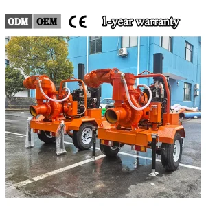 High Pressure Mobile Centrifugal Diesel Water Pump Dewatering Pump Mine Drainage Pump