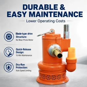 High Pressure OEM Air Driven Turbine Pump Pneumatic Submersible Pump for Wastewater Treatment