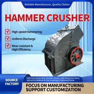 High Quality PC600*800 Portable Hammer Crusher for Mining Rock Crushing Diesel Hammer Crusher with Conveyor Rock Crusher
