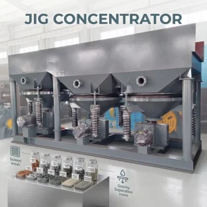 High Recovery Low Failure Rate Gold Jigger Mineral Separation for Alluvial Gold Diamond Tin Heavy Mineral Concentrating Station