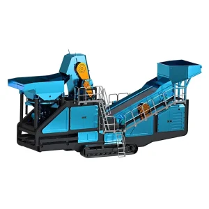 High Recovery Mobile Gold Mining Equipment Alluvial Gold Washing Plant Trommel Screen Shaking Table 40-60t/h Capacity Low