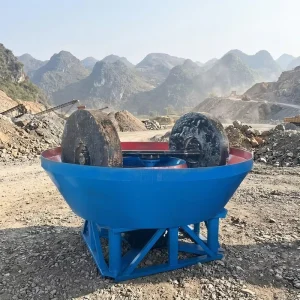High Recovery Rate Mineral Processing Ore Grinding Rock Stone Equipment Wet Pan Mill for Gold Extraction