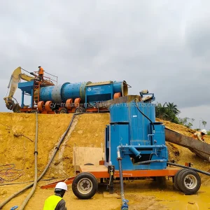 High Recovery Rate South Africa 100Tph 150Tph Gold Washing Machine Alluvial Gold Washing Plant for Sale