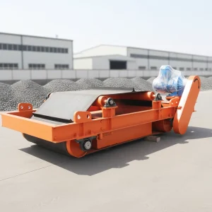 High Rigidity Permanent Magnet Magnetic Separator With Bearing Core Self Cleaning Iron Remover 500-1800mm Belt Width