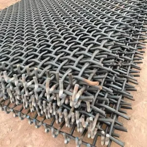 High Tensile Manganese Steel Vibrating Screen Mesh Crimped Woven Wire Filters Cutting Mining Quarry Rock Crushing Screening