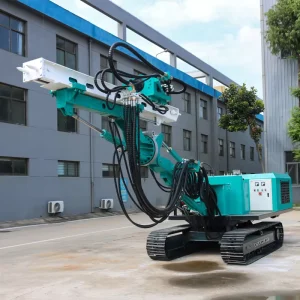 High Torque Crawler Type Diesel Powered Tunnel Gold Mining Rotary Borehole Drilling Rig Max.50m Drilling Depth for Mining