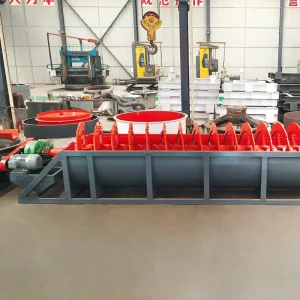 High Weir Double Spiral Classifier Industrial Ore Desliming Machine for Silica Sand Quartz Sand Washing Production Line