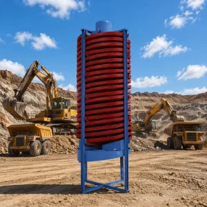 High efficiency Energy saving Fiberglass Spiral Chute for Gold Mine Tailings Recovery and Gravity Separation of Metal Minerals