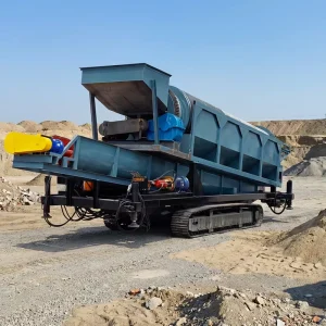 High efficiency Processing Tracked Mobile Mining Wet Trommel Equipment for Gold Mining Equipment