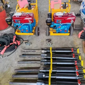 High pressure Hydraulic Rock Drill and Splitter for Mining Operation Suitable for Basalt Limestone&Concrete Breaking