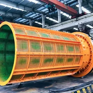 Hongxing Cylinder Ore Washing Machine with Water Spraying System Low Noise Gold Washing Plant for Construction
