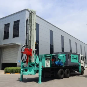 Hydraulic 350m Well Drilling Machine Mounted Drilling Truck Diesel Water Well Drilling Rig