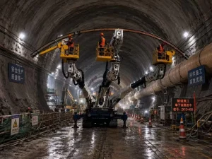 Hydraulic Arch Installation Trolley Multi Function Steel Beam Setter with Precise Alignment for Mines and Tunnels