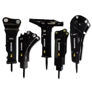 Hydraulic Breaker Hammer Chisel Core Components 40mm Chisel ISO AEM Certified 0.8 2.5 Ton Excavators 1 Year Warranty