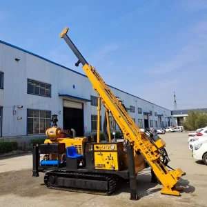 Hydraulic Core Drilling Rig Portable With Rock Core Sample Deep Diamond Wire Line Features Pump Engine Components