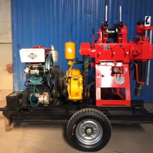 Hydraulic Diesel Powered Geological Gold Mine Core Exploration Drilling Rig 100m 180m Depth for Urban Building Foundation