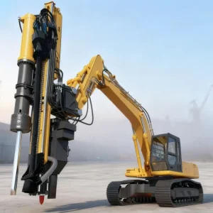 Hydraulic Drill and Split Machine 200mm Hole Depth Rock Breaker Attachment for Excavator
