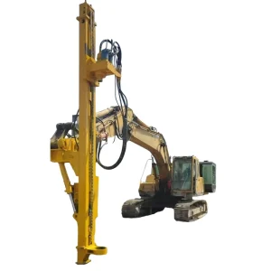 Hydraulic Excavator Mounted Rock Drill Attachment DTH Drilling Rig Diesel Powered High 90 300mm Drilling Diameter Mine Drilling