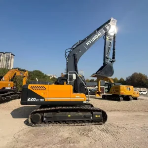 Hyundai 220LC 9S Crawler Excavator Used Hydraulic Equipment Original Construction Mining Digging Machine Hyundai 220