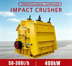 Impact Crusher PF1320 AC Motor Gearbox Electrical Cabinet Stone Ore MAX 320t h Capacity High Productivity Long Service Life