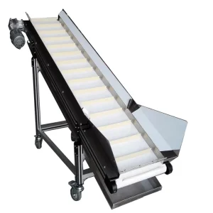 Inclined Conveyor Belt Food and Package Hopper for Efficient Material Feeding Smooth Processing Vertical Conveyor